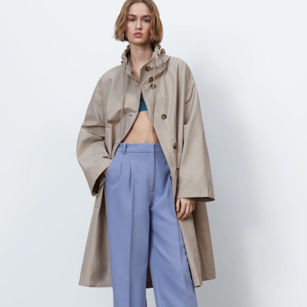 New Oversized Trench Coat Zara